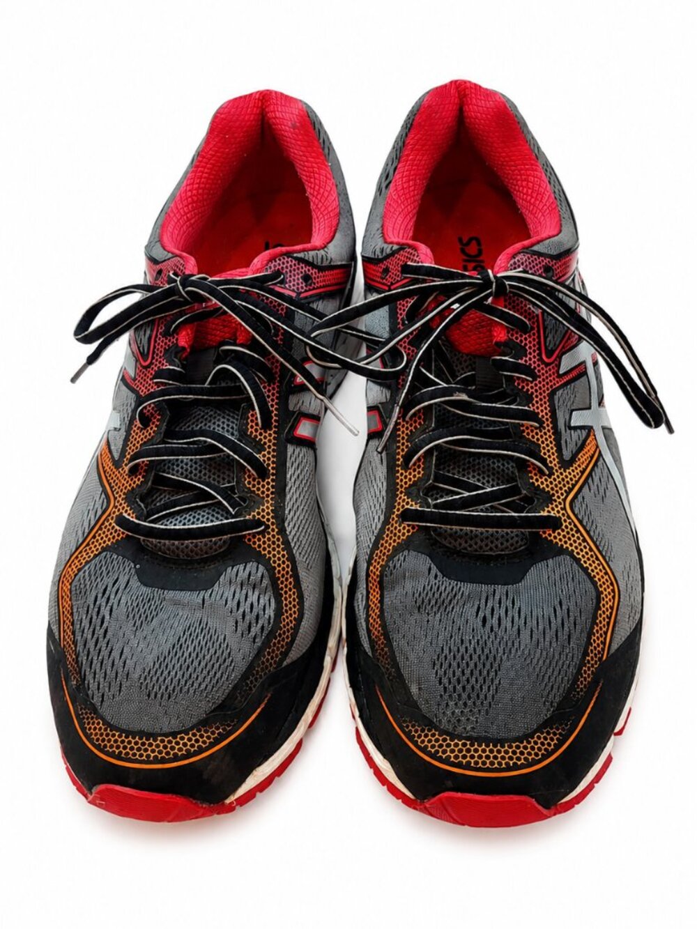 ASICS Gel Surveyor 5 Men's Size 13 Gray Orange Running Shoes T6B4N Athletic